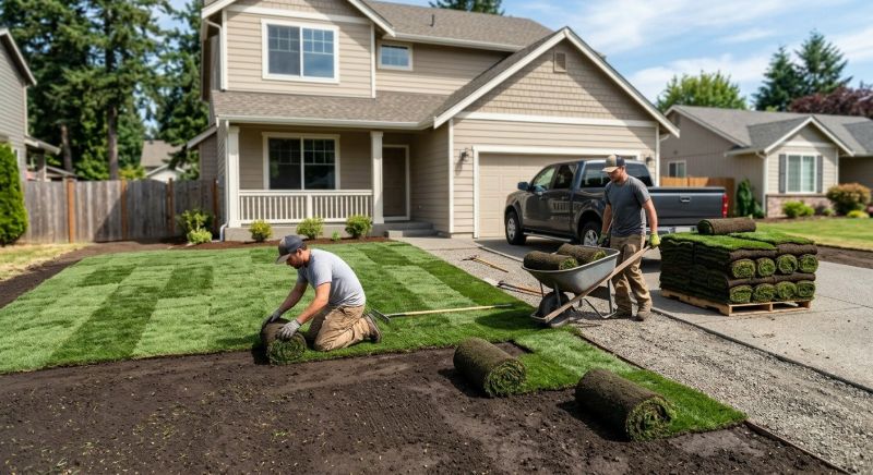 Ryegrass Sod Installation in Aiken, SC